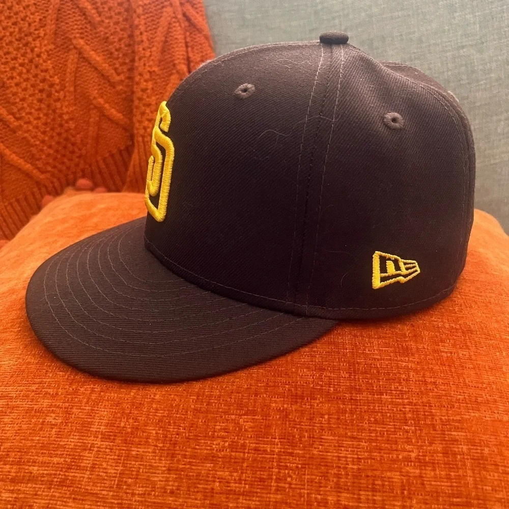 San Diego Padres Hat Cap Brown New Era 59Fifty On Field Men’s - 6 7/8 Unisex